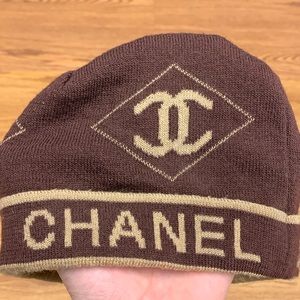 Bootleg Chanel Embroidered Winter Beanie
